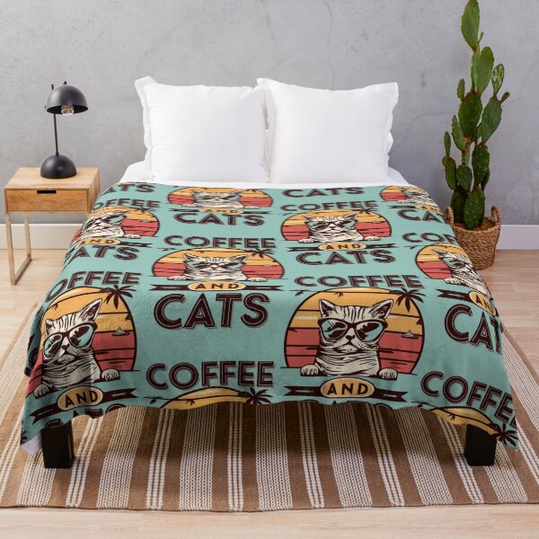 Item preview, vintage sun coffee and cats v26 designed and sold by FenwickDesign99.