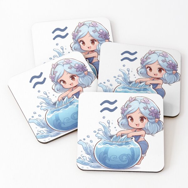 Item preview, Cute Water Bearer - Aquarius Zodiac Sign Art1 designed and sold by GsnDream.