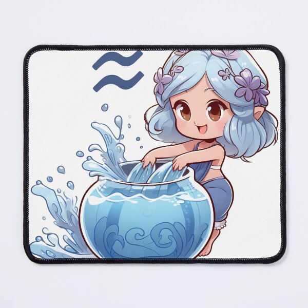 Item preview, Cute Water Bearer - Aquarius Zodiac Sign Art1 designed and sold by GsnDream.
