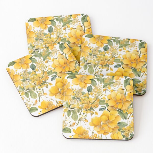 Item preview, Ratchaphruek Flower Pattern designed and sold by HOMETOWN86.