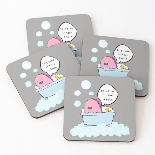 Item preview, It's time to take a bath, dinosaur designed and sold by zzzozzo.
