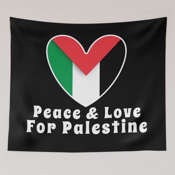 Item preview, Peace And Love For Palestine  designed and sold by HeeShirt.