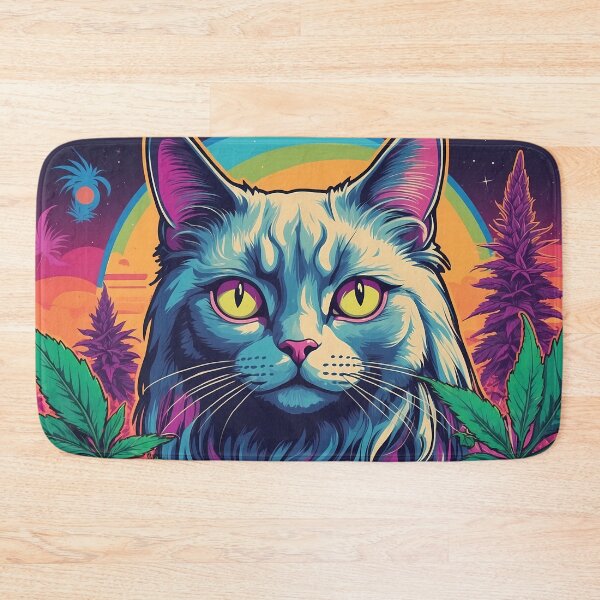 Item preview, Grumps the cat psychedelic wave trip-a-thon designed and sold by wojysmokes.