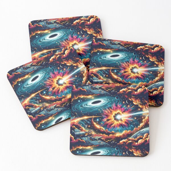 Item preview, Stellar Spectacle: Cosmic Marvel in Vibrant Hues designed and sold by ArtComixHaven.
