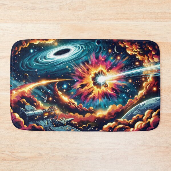 Item preview, Stellar Spectacle: Cosmic Marvel in Vibrant Hues designed and sold by ArtComixHaven.