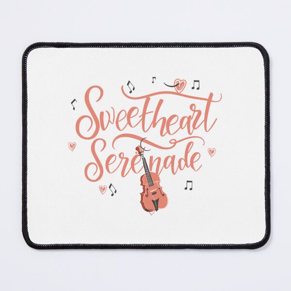 Item preview, Sweetheart Serenade: Violin Instrument with Music Notes and Heart Decor designed and sold by HahaHandlesHub.