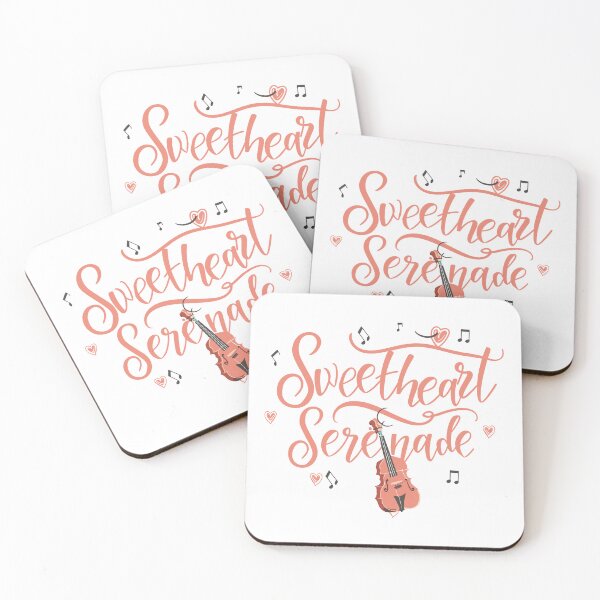 Item preview, Sweetheart Serenade: Violin Instrument with Music Notes and Heart Decor designed and sold by HahaHandlesHub.
