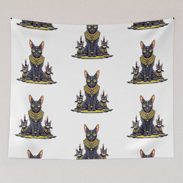 Item preview, Pharaonic Trio of Cats :from EgyApe Artists designed and sold by egyape ⭐⭐⭐⭐⭐.