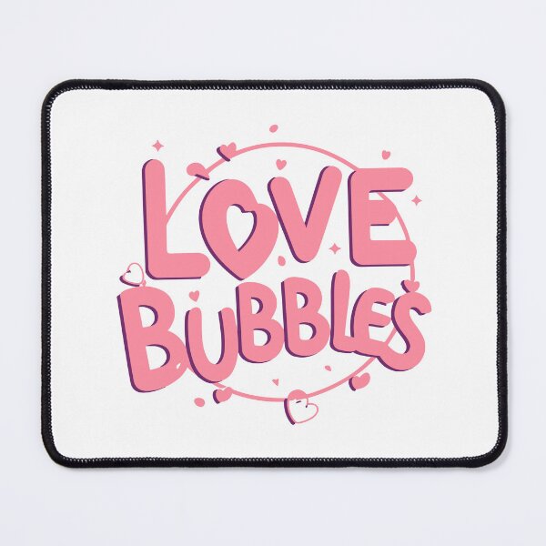 Item preview, Love Bubbles: Pink Message in Circle with Heart Decor designed and sold by HahaHandlesHub.