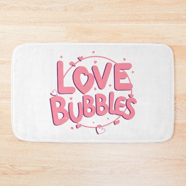 Item preview, Love Bubbles: Pink Message in Circle with Heart Decor designed and sold by HahaHandlesHub.