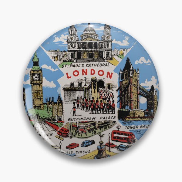 Item preview, Vintage Style London Landmarks designed and sold by Decal Mania.