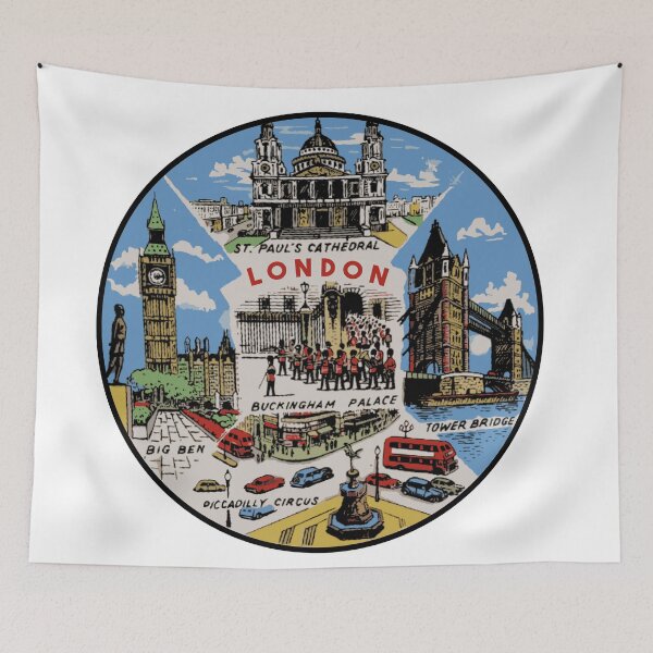 Item preview, Vintage Style London Landmarks designed and sold by Decal Mania.