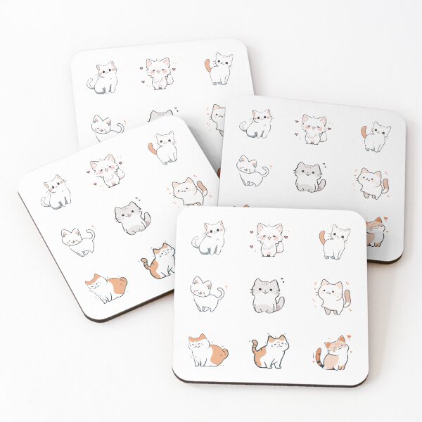 Item preview, cute cats to accompany you on lucky day designed and sold by huape.