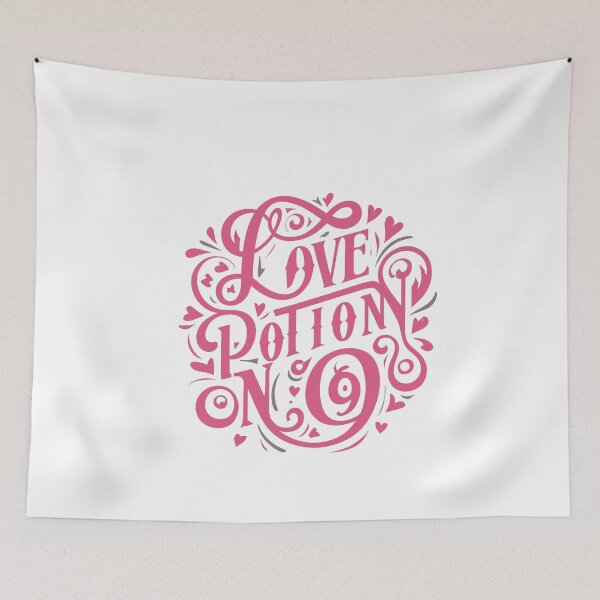 Item preview, Love Potion No.9: Playful Pink Circle Design with Hearts for Romantic Décor designed and sold by HahaHandlesHub.