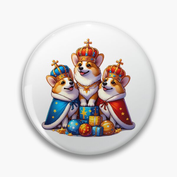 Artikelvorschau, Royal Corgi Epiphany Kings Trio entworfen und verkauft von EpicPaws.