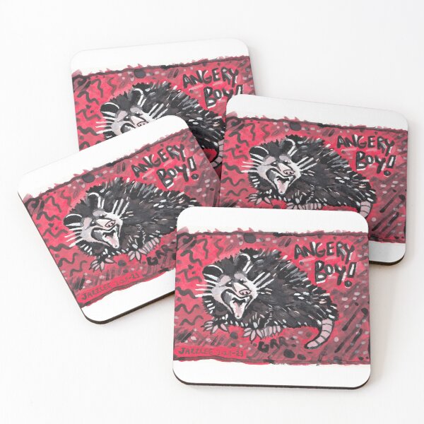 Item preview, Angry Punk Opossum designed and sold by skybluekitty.