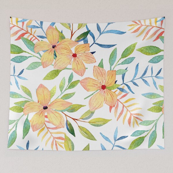 Item preview, Hand Drawn Pastel Flower Print designed and sold by Alexandra Lewis.