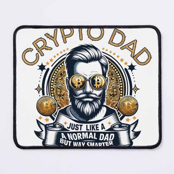 Item preview, Funny Crypto Dad Stylish Bitcoin Smart BTC Traders & Fathers designed and sold by abboqhse.