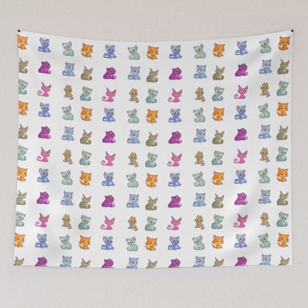 Item preview, Cute happy colorful kittens designed and sold by huape.