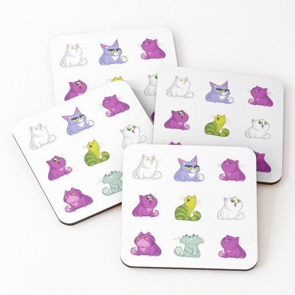 Item preview, Cute happy colorful kittens designed and sold by huape.