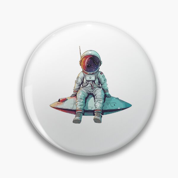 Item preview, Cosmic Cruise: Serene Astronaut Skims the Interstellar Sea designed and sold by Tincanninja.