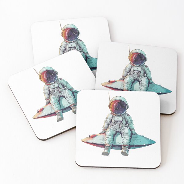 Item preview, Cosmic Cruise: Serene Astronaut Skims the Interstellar Sea designed and sold by Tincanninja.
