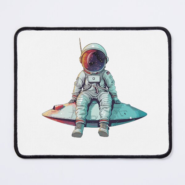 Item preview, Cosmic Cruise: Serene Astronaut Skims the Interstellar Sea designed and sold by Tincanninja.