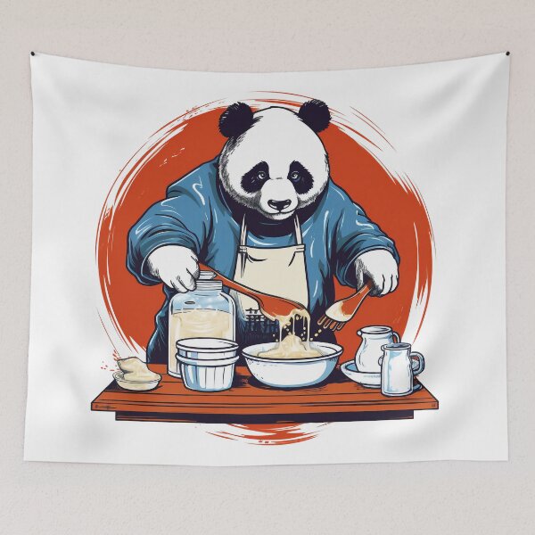 Item preview, chef panda bear designed and sold by javierparra.