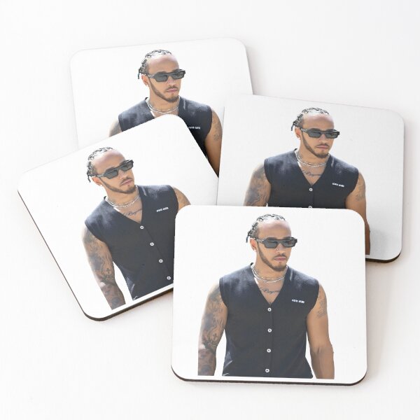 Item preview, Lewis Hamilton F1 Driver in Designer Vest George F1 Teammate designed and sold by FormulaGTee1.