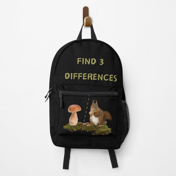 Item preview, Find 3 Differences Mushroom and a Squirrel Funny Essential T-shirt designed and sold by MAGness.