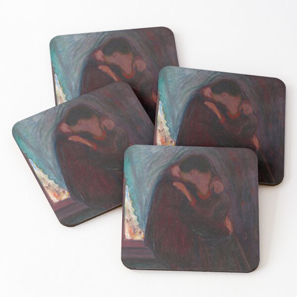 Item preview, The Kiss | Edvard Munch romantic couple kissing still life portrait painting designed and sold by Jéanpaul  Ferro.