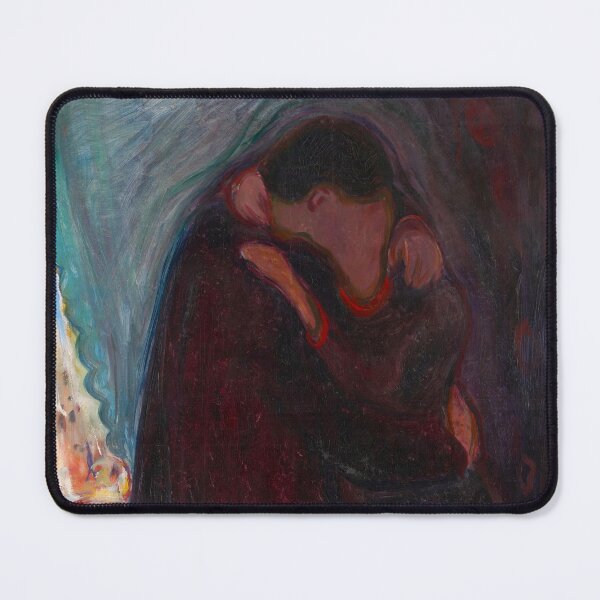 Item preview, The Kiss | Edvard Munch romantic couple kissing still life portrait painting designed and sold by Jéanpaul Ferro.