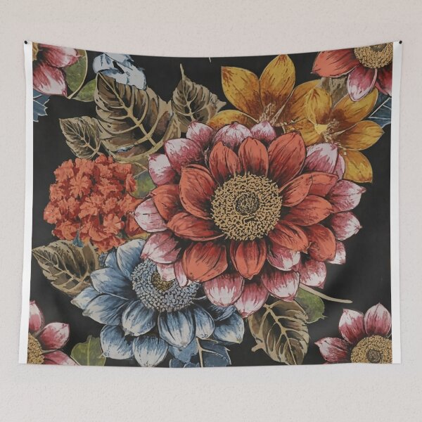 Aperçu de l'œuvre Fleurs colorées créée et vendue par Designer667.