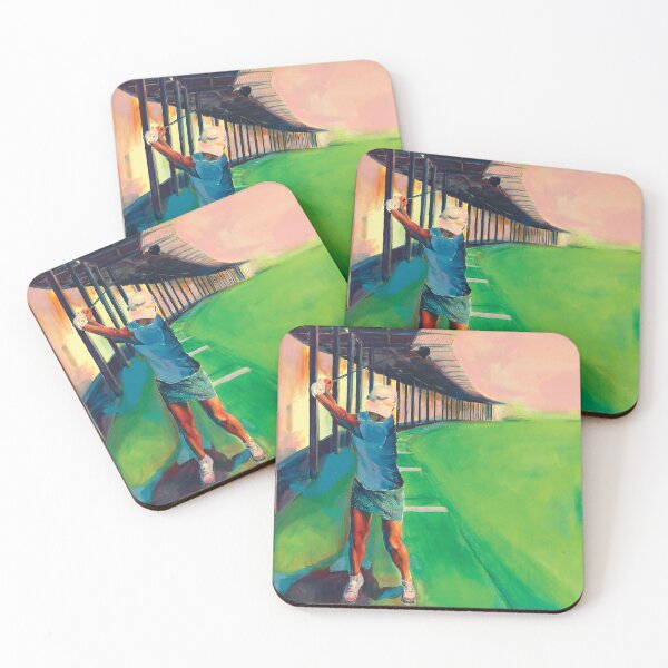 Item preview, Woman golfer, for golf fans, golfer on the driving range designed and sold by MagdaKlosArt.