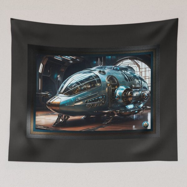 Item preview, The Tridenian Artix A11-119A4 Automated Scout Vessel Sci-Fi Fantasy AI Concept Art by Xzendor7 designed and sold by Xzendor7 Digital Art Creations.