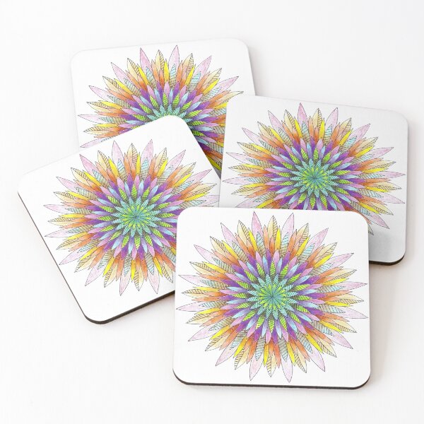 Item preview, Kaleidoscopic Colored Pencil Mandala Design designed and sold by Maria Hajj.
