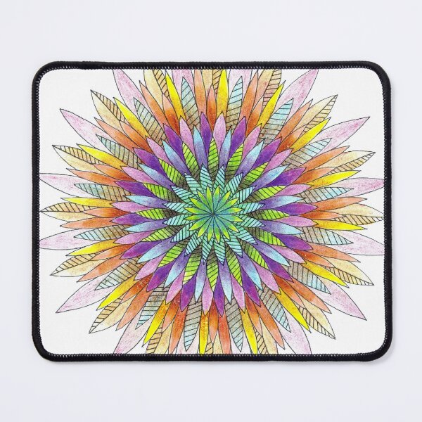 Item preview, Kaleidoscopic Colored Pencil Mandala Design designed and sold by Maria Hajj.