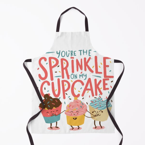 Item preview, You're the Sprinkle On My Cupcake: Playful Cupcake Trio Design with Colorful Sprinkles designed and sold by HahaHandlesHub.