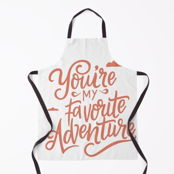 Item preview, You're My Favorite Adventure: Cute Red Font Design with Playful Cloud Decor for Couples designed and sold by HahaHandlesHub.