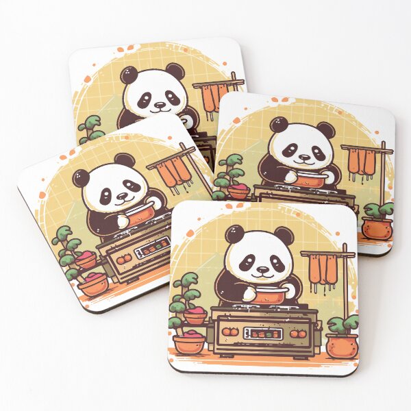 Item preview, cute chef panda bear designed and sold by javierparra.