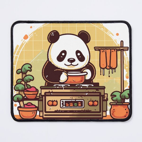 Item preview, cute chef panda bear designed and sold by javierparra.