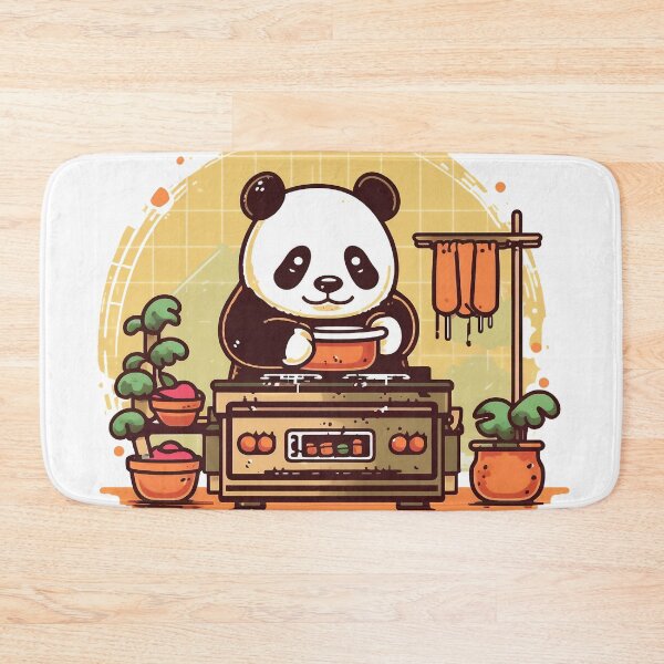 Item preview, cute chef panda bear designed and sold by javierparra.