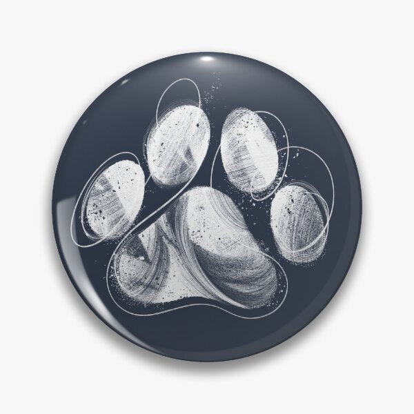 Artikelvorschau, Modern Dog Paw Illustration With Brush Stroke Texture entworfen und verkauft von JustPawsome.