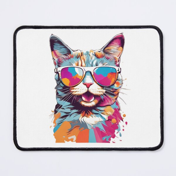 Item preview, Happy Cat Collection: Vector Style with Sunglasses designed and sold by QualitystreetES.