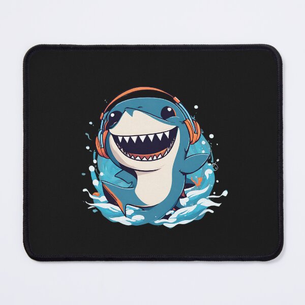 Item preview, Smiling Dancing Shark with Headphones designed and sold by Mugfulmomentz.