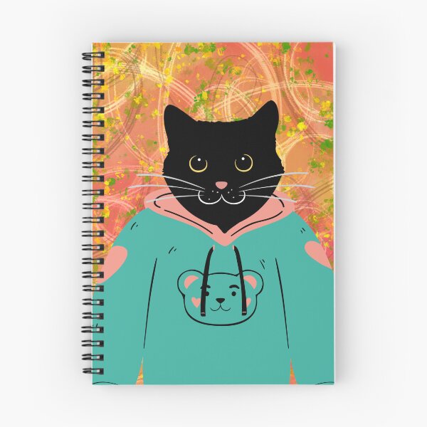 Item preview, Black cat in blue sweatshirt designed and sold by GasconyPassion.