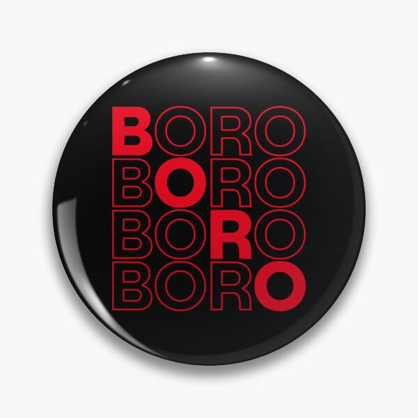 Item preview, Boro Red Outline designed and sold by Logo-A-GoGo.
