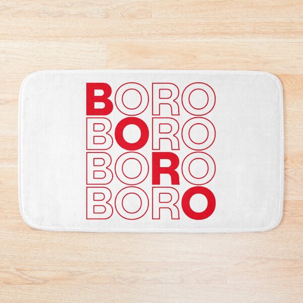 Item preview, Boro Red Outline White Background designed and sold by Logo-A-GoGo.