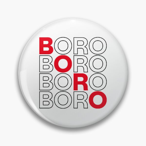 Item preview, Boro Black Outline White Background designed and sold by Logo-A-GoGo.