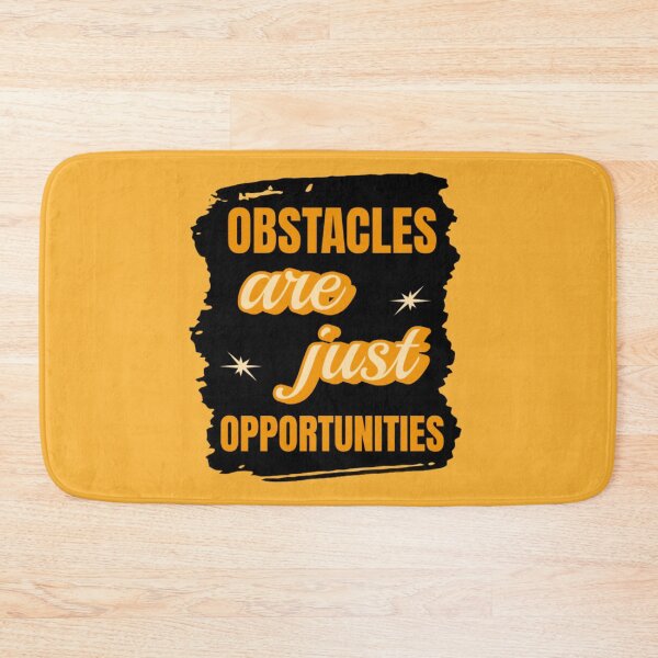 Item preview, Motivational quotes, Obstacles are just opportunities designed and sold by BlueGoldArt.